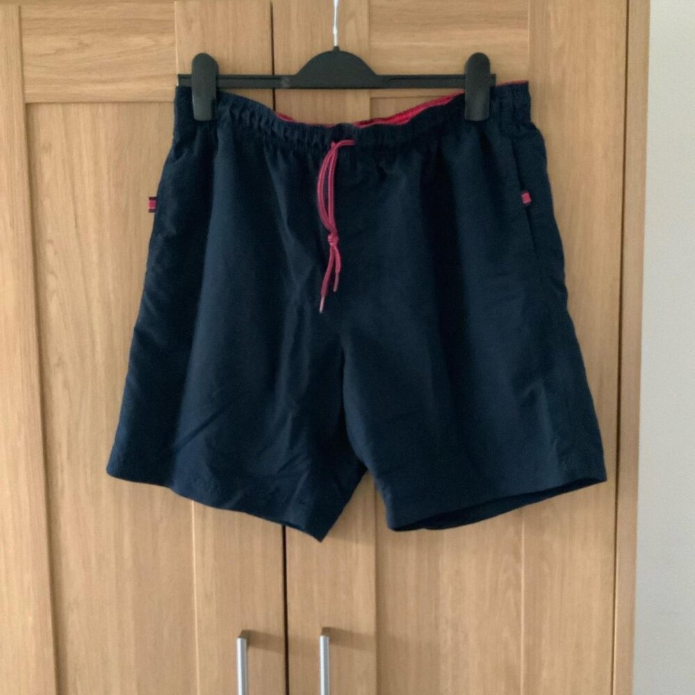 Men's Black and Navy Swim-briefs-shorts